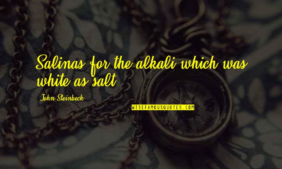 Ffu Kaze Quotes By John Steinbeck: Salinas for the alkali which was white as Ffu Kaze Quotes By John Steinbeck: Salinas for the alkali which was white as