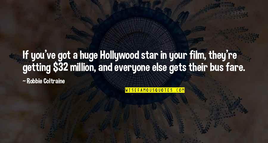 Ficao Quotes By Robbie Coltraine: If you've got a huge Hollywood star in