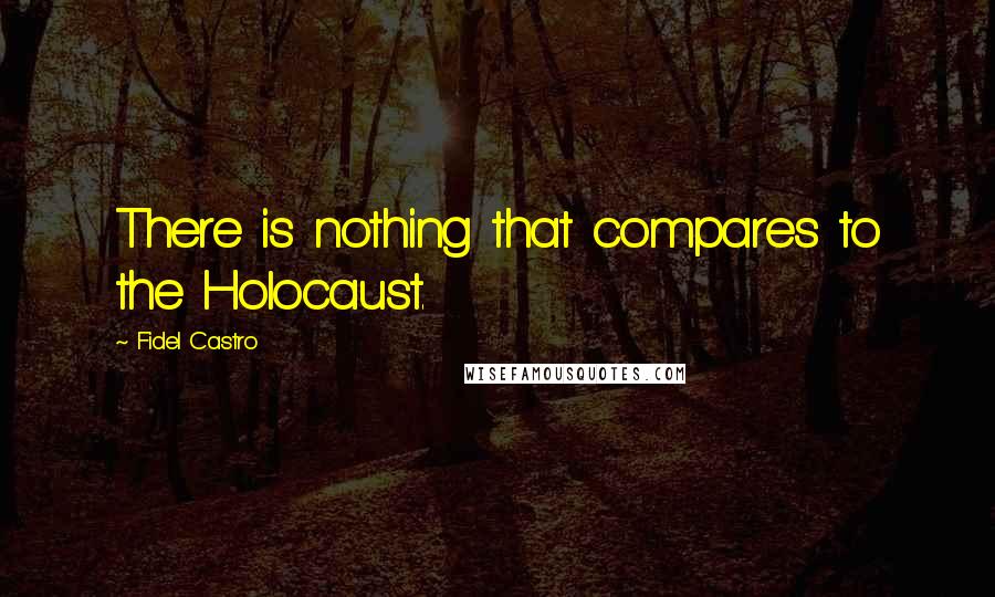 Fidel Castro quotes: There is nothing that compares to the Holocaust.