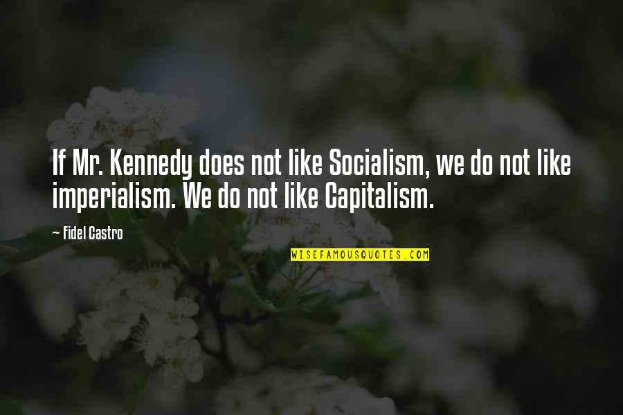 Fidel's Quotes By Fidel Castro: If Mr. Kennedy does not like Socialism, we