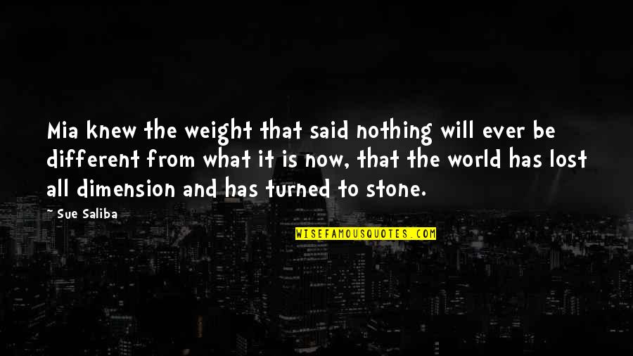 Fieger Geoffrey Quotes By Sue Saliba: Mia knew the weight that said nothing will
