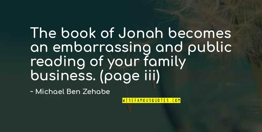 Fiftie Quotes By Michael Ben Zehabe: The book of Jonah becomes an embarrassing and
