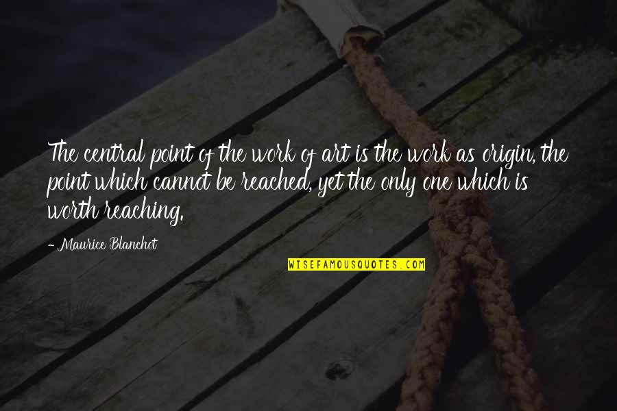 Figarola Island Quotes By Maurice Blanchot: The central point of the work of art Figarola Island Quotes By Maurice Blanchot: The central point of the work of art