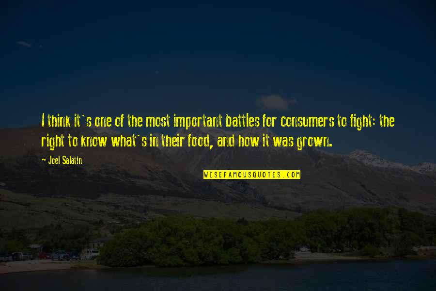 Fight For Right Quotes By Joel Salatin: I think it's one of the most important