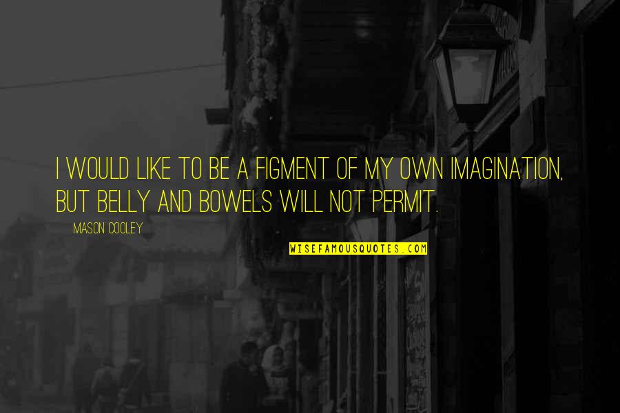 Figment Quotes By Mason Cooley: I would like to be a figment of Figment Quotes By Mason Cooley: I would like to be a figment of