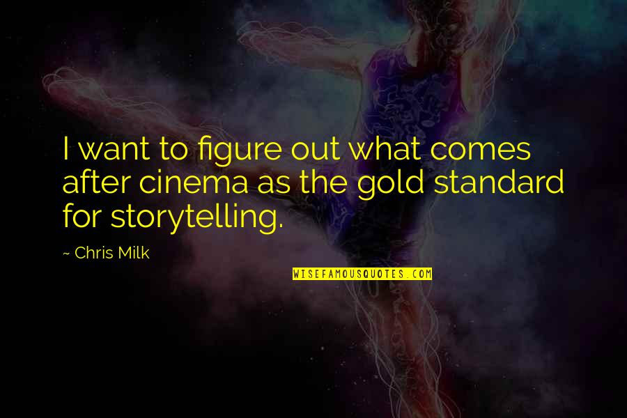 Figure 5 In Gold Quotes By Chris Milk: I want to figure out what comes after