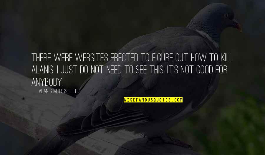 Figure Quotes By Alanis Morissette: There were websites erected to figure out how