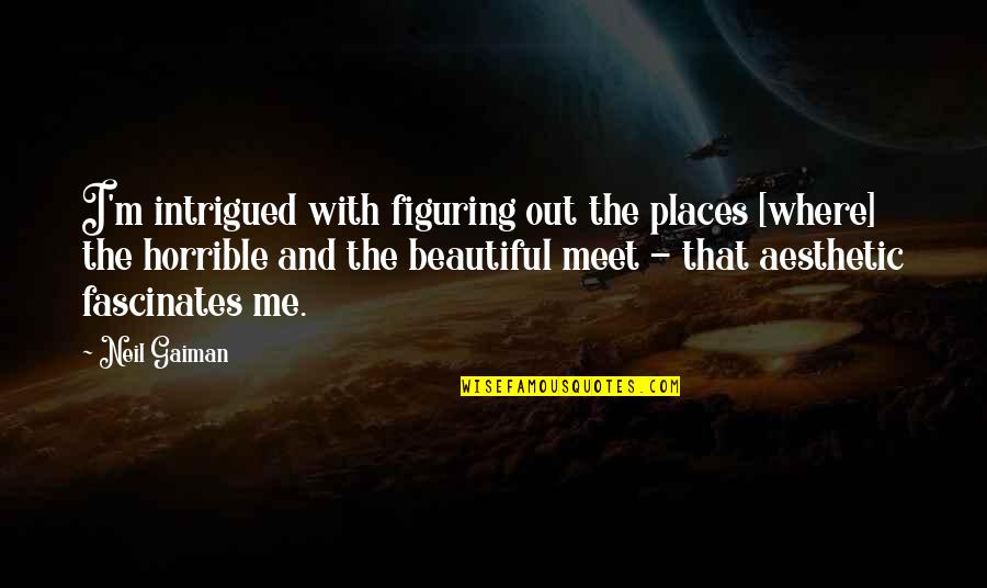 Figuring Me Out Quotes By Neil Gaiman: I'm intrigued with figuring out the places [where]