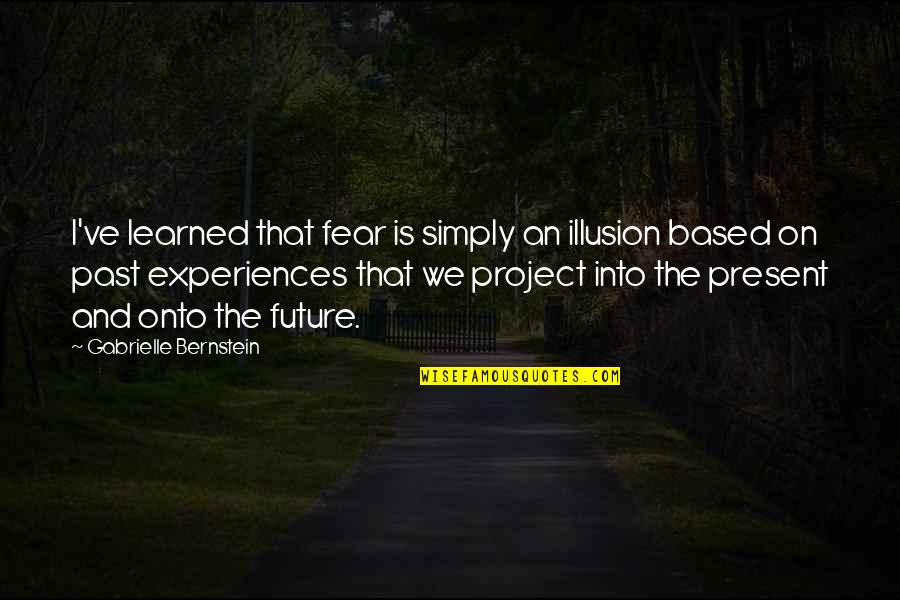 Figurinha Lirik Quotes By Gabrielle Bernstein: I've learned that fear is simply an illusion
