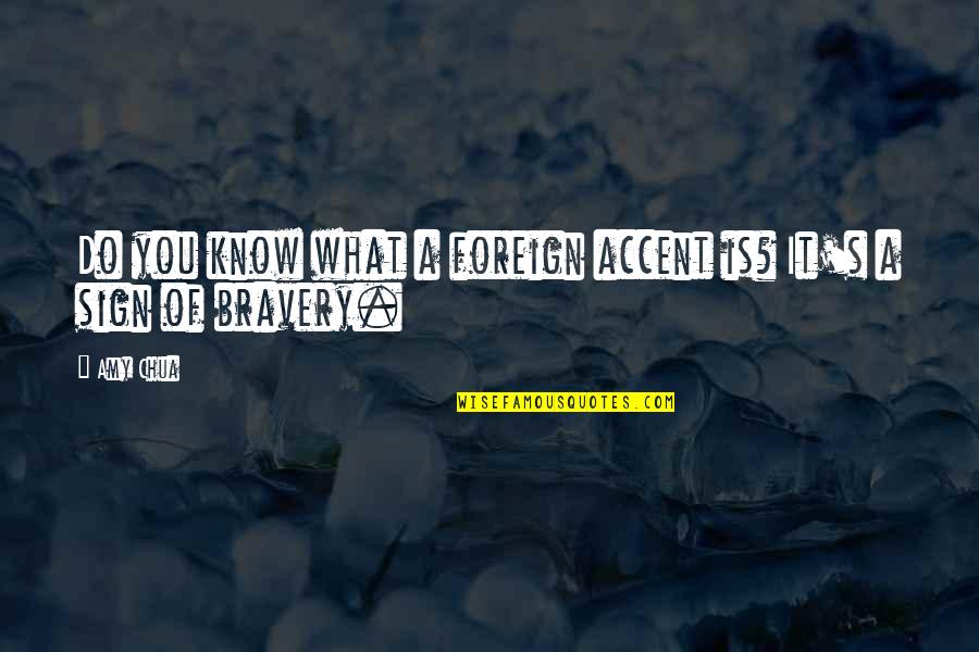 Fijne Dag Schat Quotes By Amy Chua: Do you know what a foreign accent is?