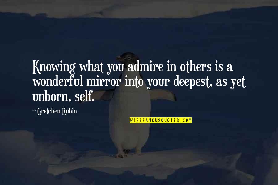 Fikrat Pleasanton Quotes By Gretchen Rubin: Knowing what you admire in others is a Fikrat Pleasanton Quotes By Gretchen Rubin: Knowing what you admire in others is a