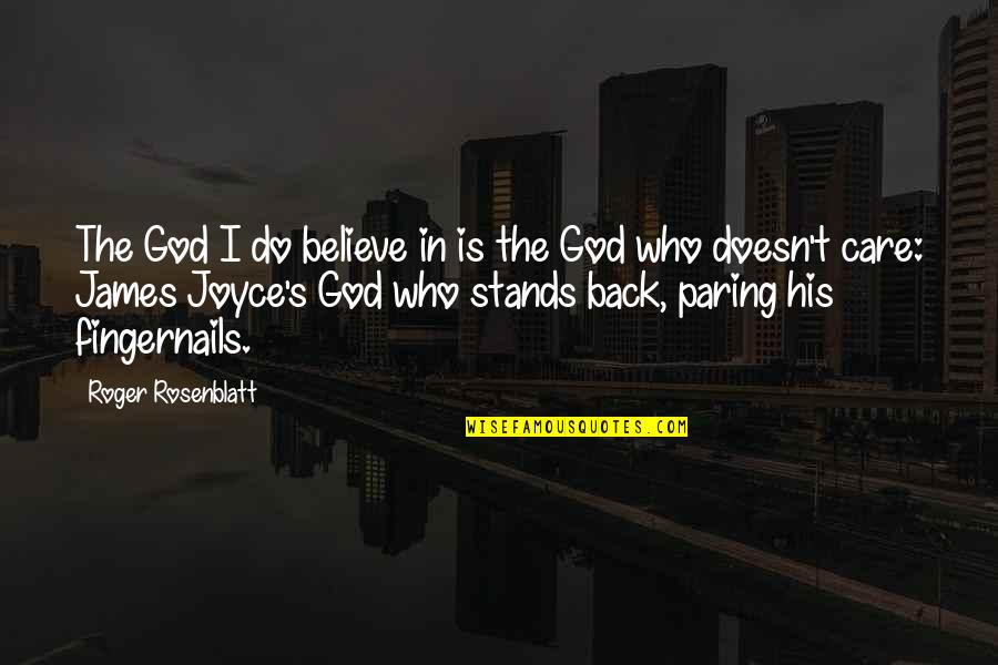 Fillery Quotes By Roger Rosenblatt: The God I do believe in is the Fillery Quotes By Roger Rosenblatt: The God I do believe in is the