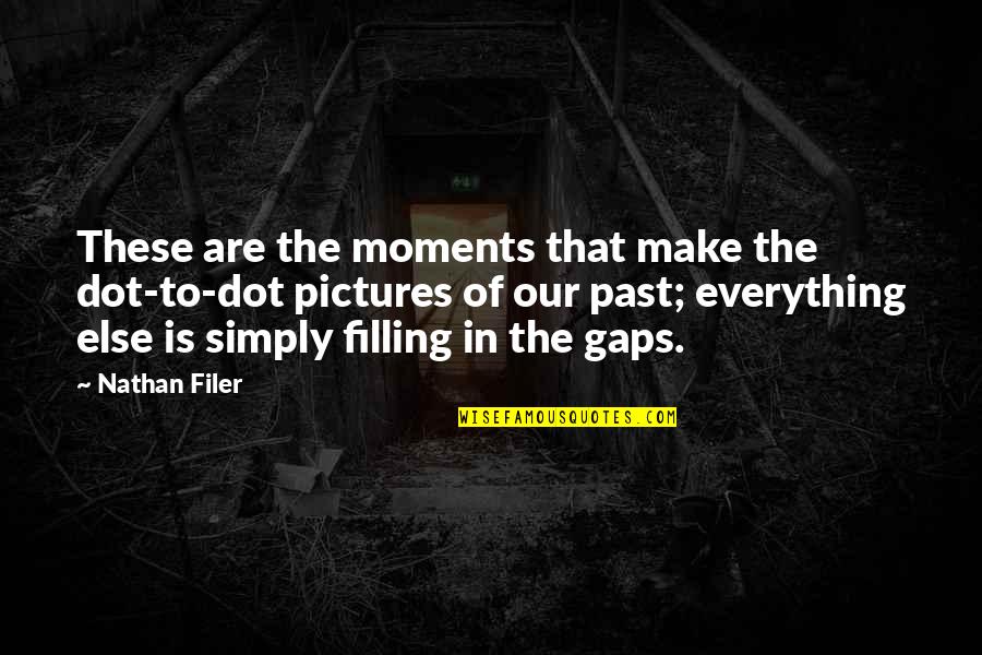 Filling Quotes By Nathan Filer: These are the moments that make the dot-to-dot