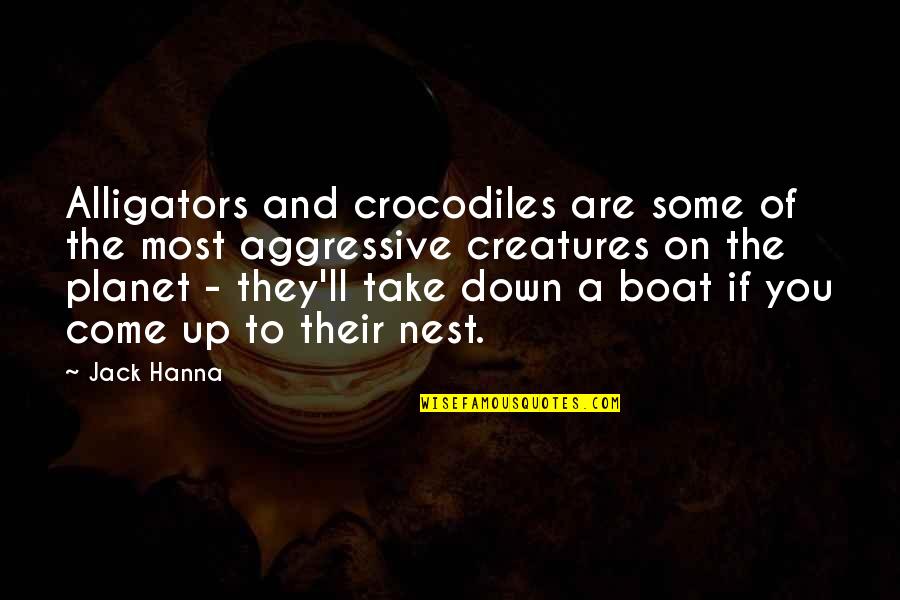 Filmarchiv Quotes By Jack Hanna: Alligators and crocodiles are some of the most