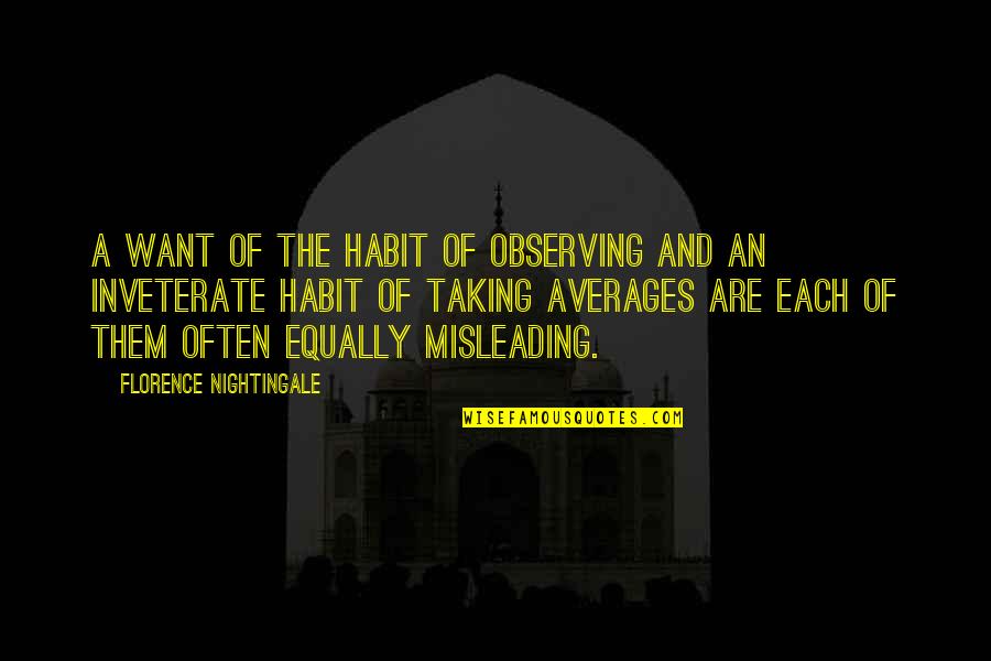 Filming Quotes And Quotes By Florence Nightingale: A want of the habit of observing and Filming Quotes And Quotes By Florence Nightingale: A want of the habit of observing and