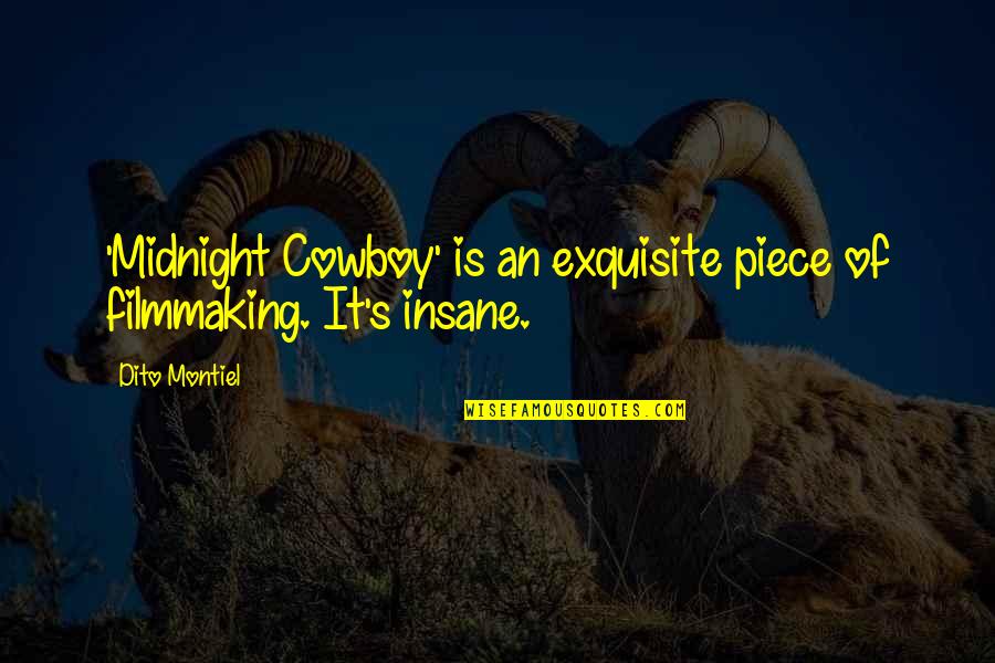 Filmmaking Quotes By Dito Montiel: 'Midnight Cowboy' is an exquisite piece of filmmaking.