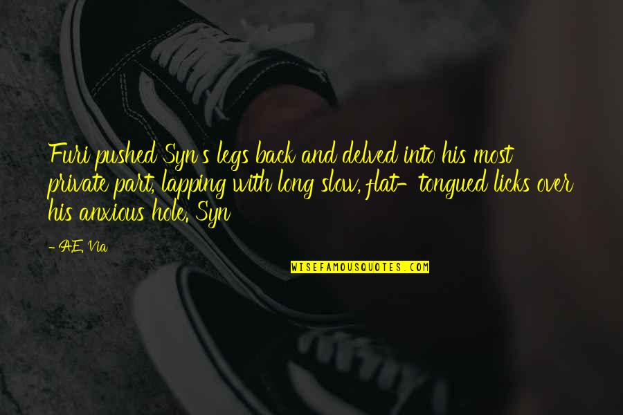 Final Goodbye Biker Memorial Quotes By A.E. Via: Furi pushed Syn's legs back and delved into