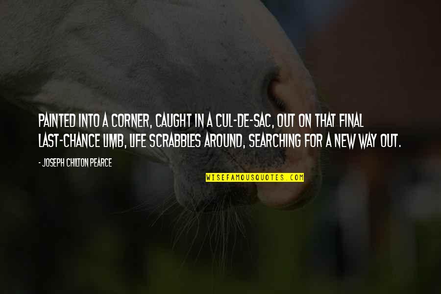 Final Quotes By Joseph Chilton Pearce: Painted into a corner, caught in a cul-de-sac, Final Quotes By Joseph Chilton Pearce: Painted into a corner, caught in a cul-de-sac,