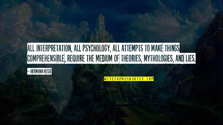 Finalism Quotes By Hermann Hesse: All interpretation, all psychology, all attempts to make