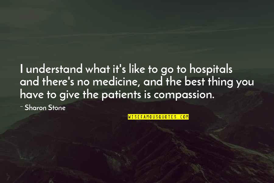 Financijski Leasing Quotes By Sharon Stone: I understand what it's like to go to