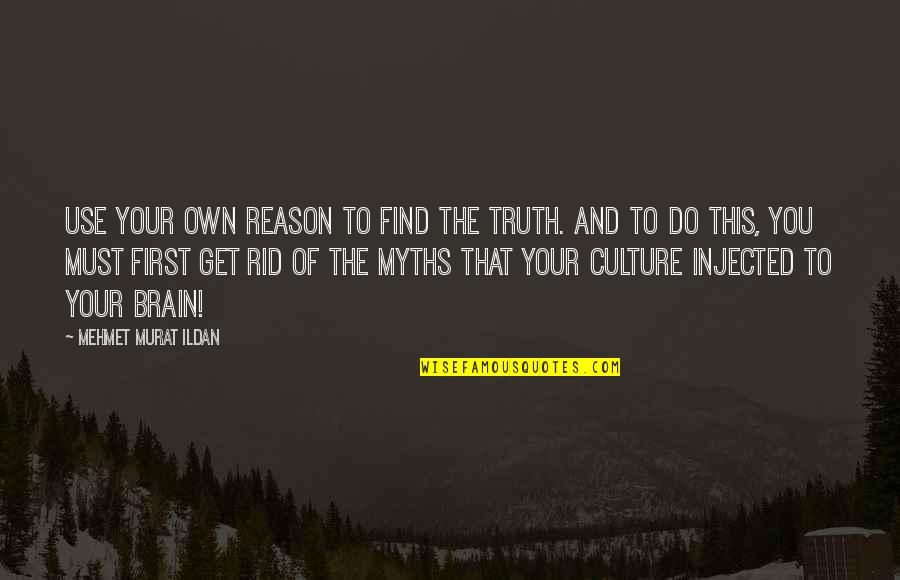 Find Your Own Truth Quotes By Mehmet Murat Ildan: Use your own reason to find the truth.