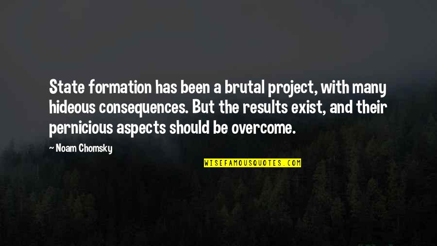 Finding A Perfect Man Quotes By Noam Chomsky: State formation has been a brutal project, with