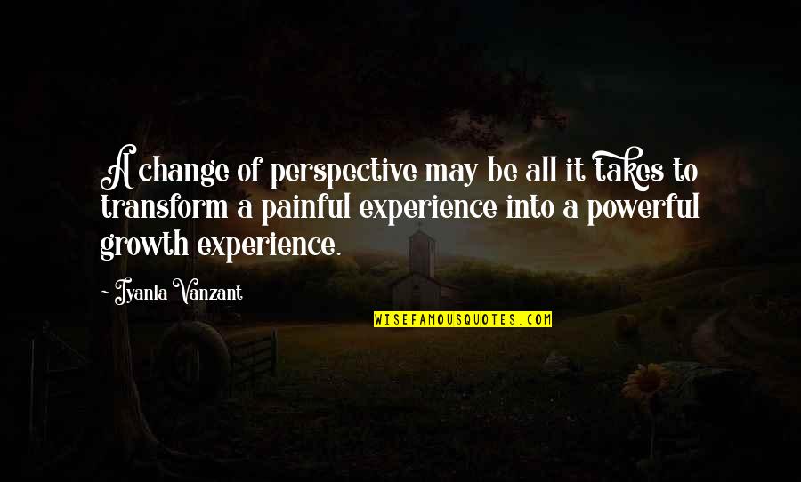 Finding Meaning In Life Quotes By Iyanla Vanzant: A change of perspective may be all it