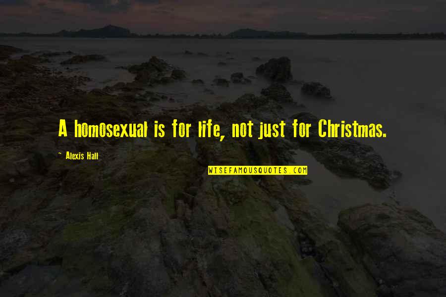 Finding Out Who Someone Really Is Quotes By Alexis Hall: A homosexual is for life, not just for