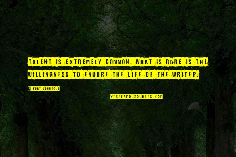 Fingleton Electric Quotes By Kurt Vonnegut: Talent is extremely common. What is rare is Fingleton Electric Quotes By Kurt Vonnegut: Talent is extremely common. What is rare is