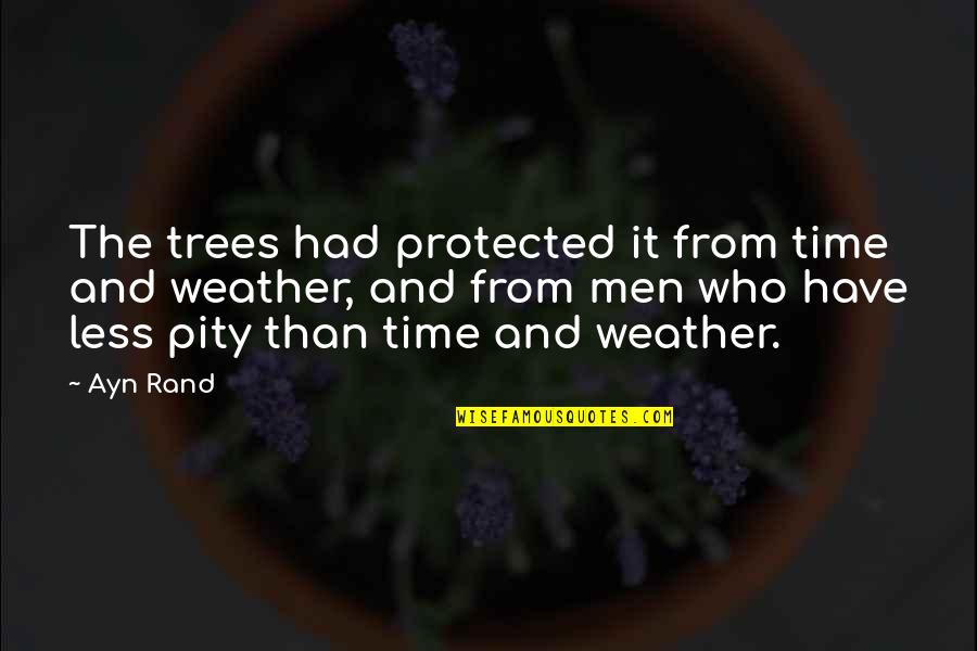 Finicky Synonym Quotes By Ayn Rand: The trees had protected it from time and