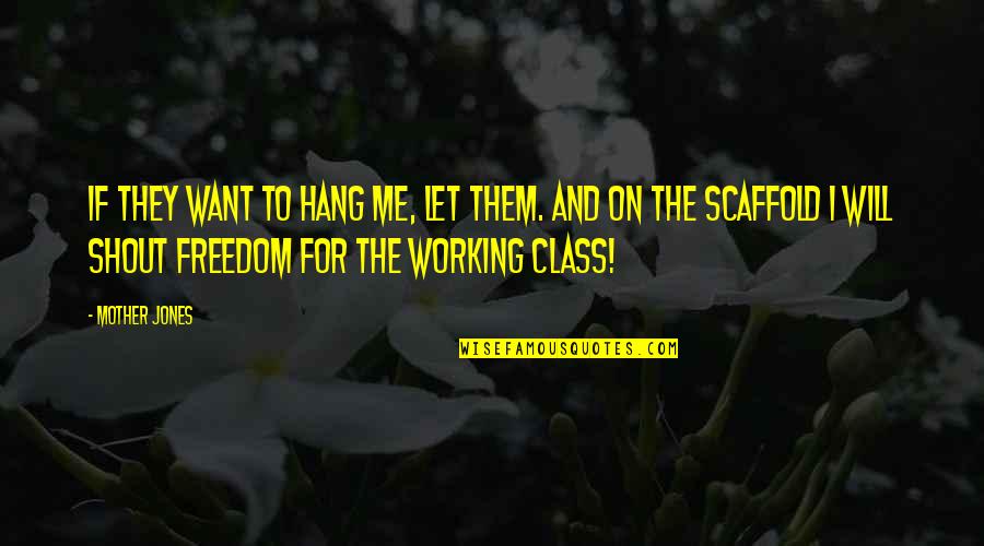 Finishing Projects Quotes By Mother Jones: If they want to hang me, let them.