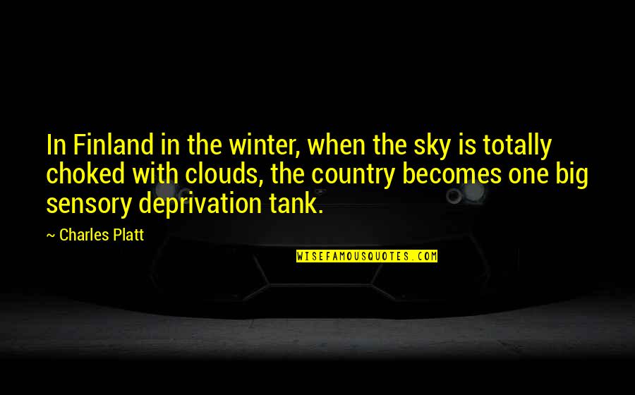 Finland Quotes By Charles Platt: In Finland in the winter, when the sky