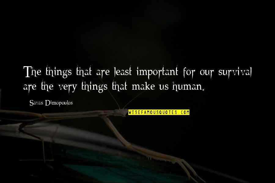 Finnick The Fierce Quotes By Savas Dimopoulos: The things that are least important for our Finnick The Fierce Quotes By Savas Dimopoulos: The things that are least important for our