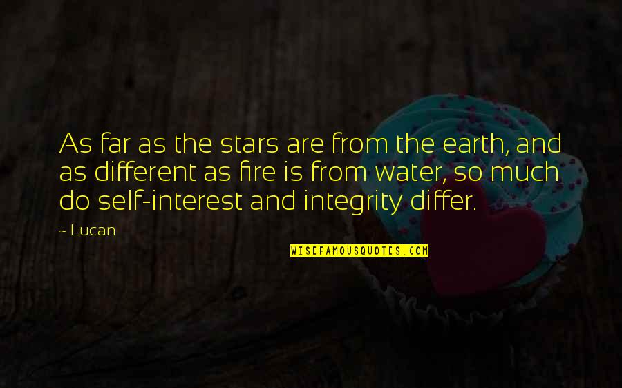 Fire And Earth Quotes By Lucan: As far as the stars are from the Fire And Earth Quotes By Lucan: As far as the stars are from the
