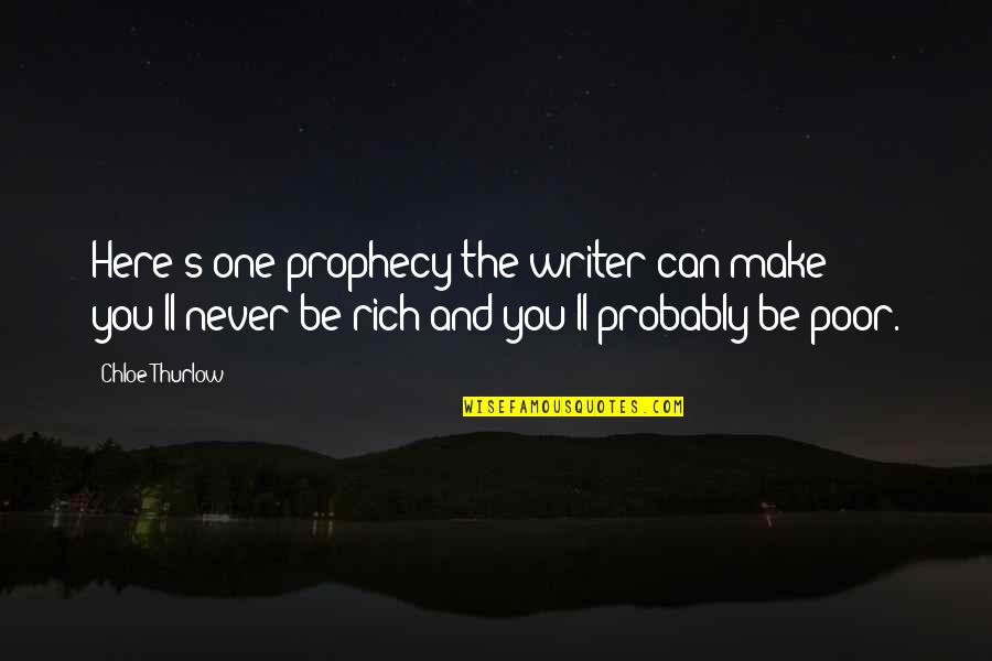 Firebolt Dnd Quotes By Chloe Thurlow: Here's one prophecy the writer can make -
