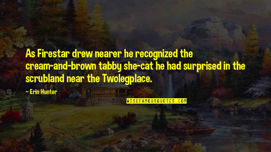 Firestar's Best Quotes By Erin Hunter: As Firestar drew nearer he recognized the cream-and-brown
