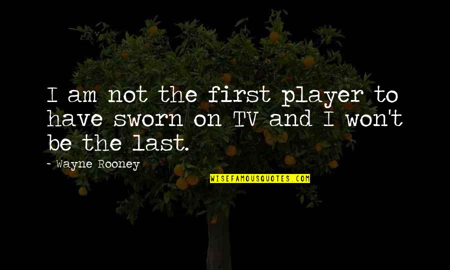 First And Last Quotes By Wayne Rooney: I am not the first player to have