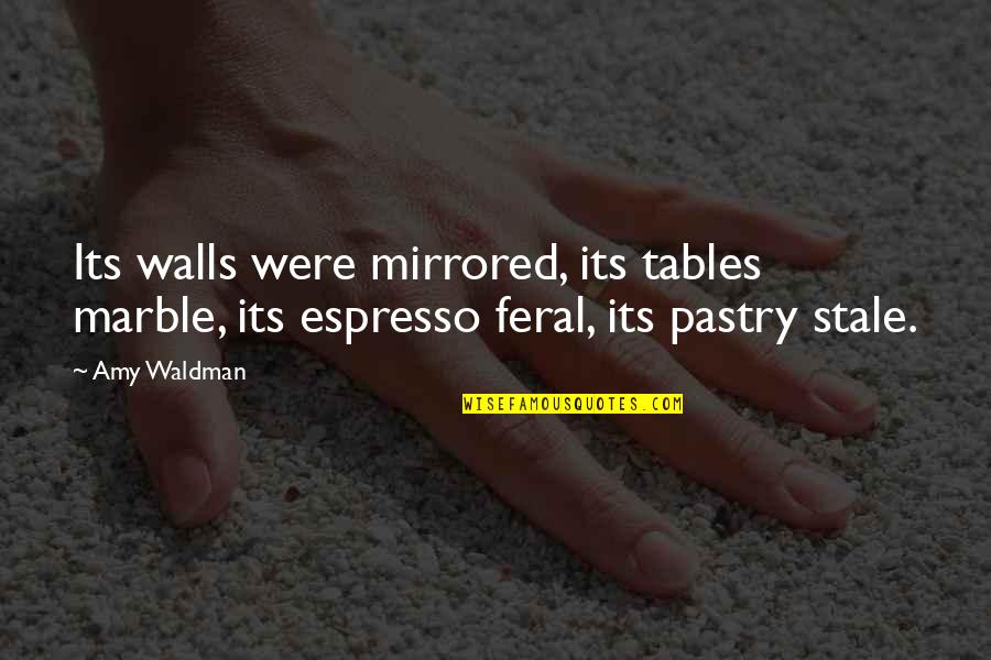 First Day Of Summer Picture Quotes By Amy Waldman: Its walls were mirrored, its tables marble, its