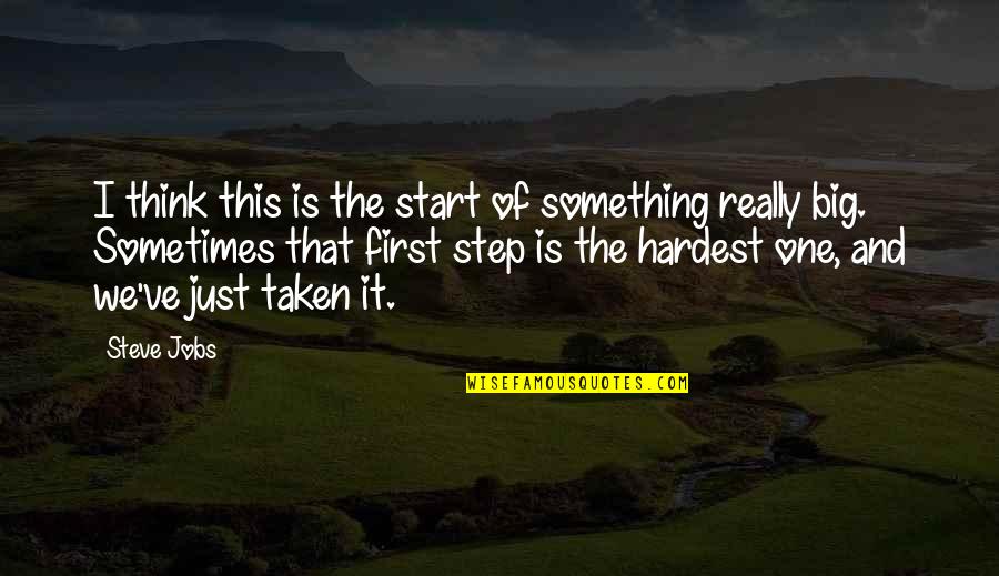 First Jobs Quotes By Steve Jobs: I think this is the start of something First Jobs Quotes By Steve Jobs: I think this is the start of something