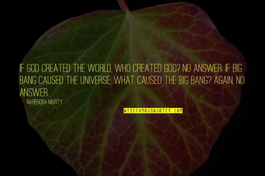 First Man Into Space Quotes By NARENDRA MURTY: If God created the world, who created God?