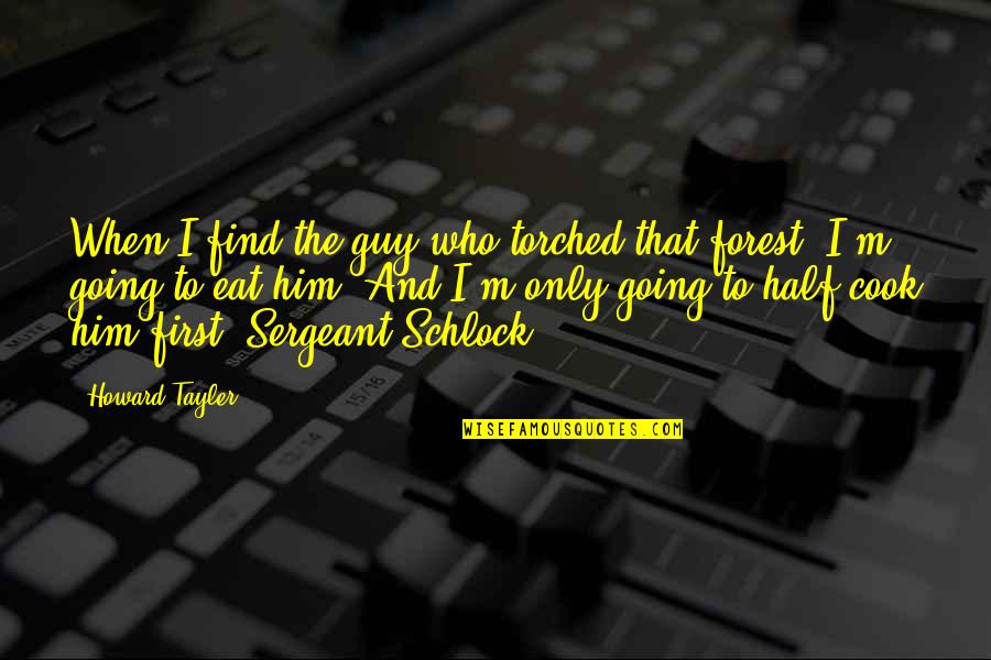 First Sergeant Quotes By Howard Tayler: When I find the guy who torched that