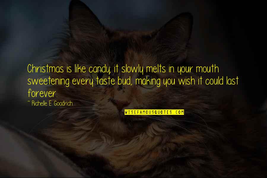 Firts Quotes By Richelle E. Goodrich: Christmas is like candy; it slowly melts in