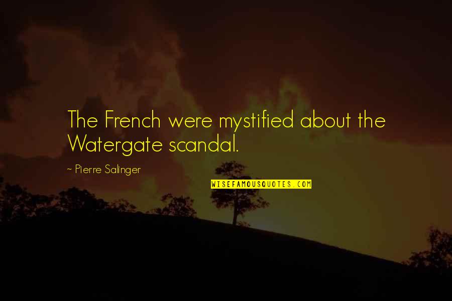 Fiscal Management Quotes By Pierre Salinger: The French were mystified about the Watergate scandal.