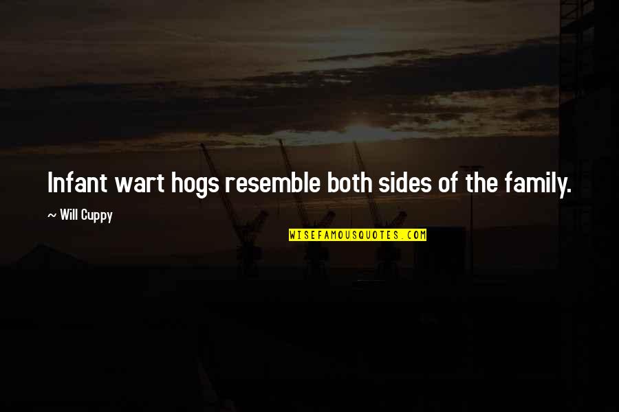 Fischbach Land Quotes By Will Cuppy: Infant wart hogs resemble both sides of the