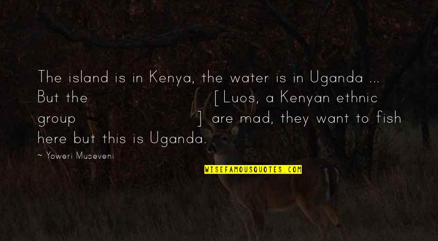 Fish Water Quotes By Yoweri Museveni: The island is in Kenya, the water is