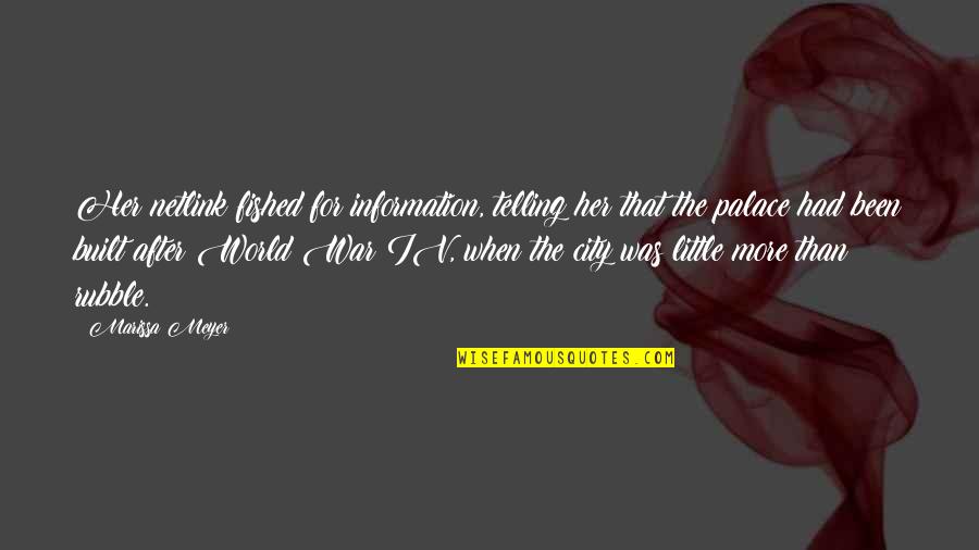 Fished Out Quotes By Marissa Meyer: Her netlink fished for information, telling her that Fished Out Quotes By Marissa Meyer: Her netlink fished for information, telling her that