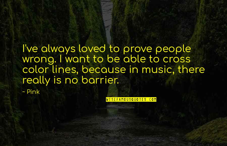 Fitgerald Quotes By Pink: I've always loved to prove people wrong. I