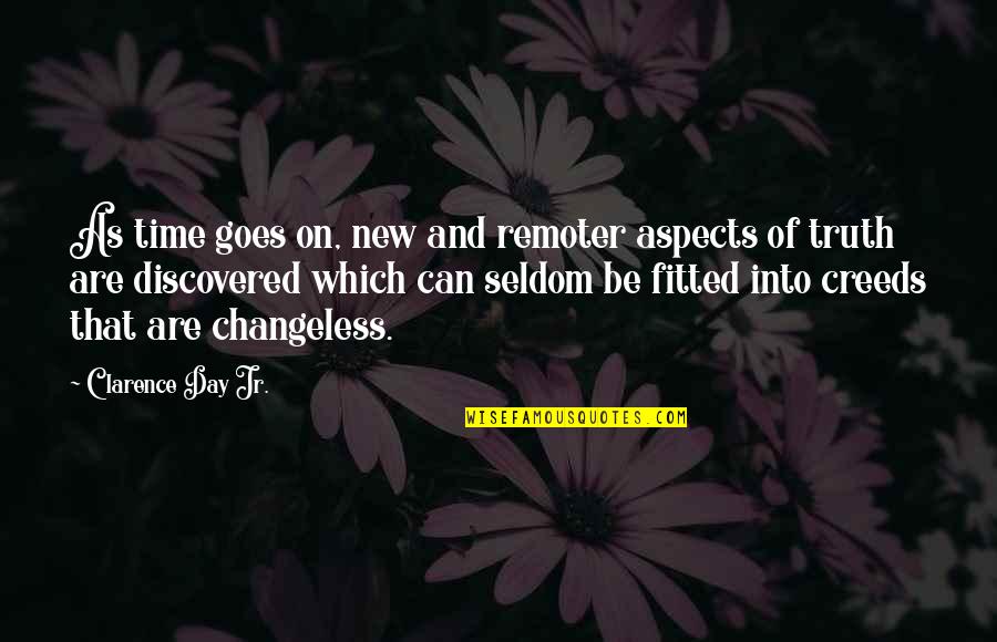 Fitted Quotes By Clarence Day Jr.: As time goes on, new and remoter aspects Fitted Quotes By Clarence Day Jr.: As time goes on, new and remoter aspects