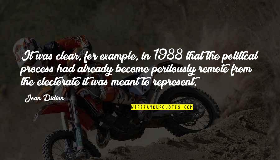 Fitteth Quotes By Joan Didion: It was clear, for example, in 1988 that Fitteth Quotes By Joan Didion: It was clear, for example, in 1988 that