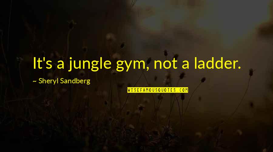 Fivebucks Quotes By Sheryl Sandberg: It's a jungle gym, not a ladder.